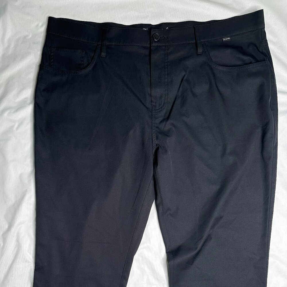 Travis Mathew Pants Mens 40 Black Open To Close Performance Golf 1MT435